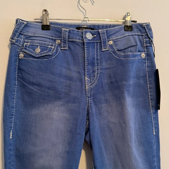 NWT True Religion Jennie Mid Rise Jeans - Picture 7 of 8